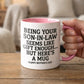 🎁 Funny Mother's Day Gift from Son-In-Law – Quirky Accent Coffee Mug – "I'm Your Favorite Gift" Humor – For MIL 🤱