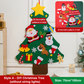 🎅Xmas Hot Sales - 50% OFF!🎄DIY Felt Christmas Tree for Kids – 32 Reusable Ornaments + Fairy Lights