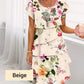 💃SUMMER HOT SALE 49% OFF🎁Multi-plant Floral Print Cascade Dress