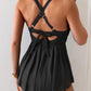 🏖️Summer Hot Sale 60% OFF🌼Women's One Piece Swim Dress Swimsuit Tummy Control Mesh Swimdress