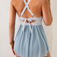 🏖️Summer Hot Sale 60% OFF🌼Women's One Piece Swim Dress Swimsuit Tummy Control Mesh Swimdress