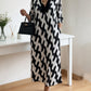 🌸Early Spring Sale 49% OFF!🔥 Casual Chic Maxi Dress – V-Neck, Mid-Length Sleeves, Perfect for Every Day ✨