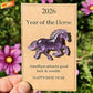 🔥Hot Sale 60% OFF!!⚡50K+ SOLD!✨🔥Lucky Crystal Horse Decoration — A Token of Strength and Fresh Starts (2026)🐎🍀