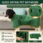 🐶🐾LAST DAY SALE 49% OFF💦 Super Absorbent Quick-drying Pet Dog Bathrobe