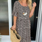 🎁🔥LAST DAY 50% OFF -💥Round Neck Polka Dot Print Midi Dress