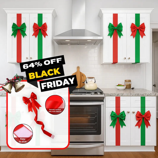 🎅Christmas Sale 60% OFF🎁🎀Christmas Cabinet Ribbons Bows