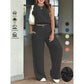 ☀LAST DAY SALE 50% OFF!!💃🌷Women's Cotton Sleeveless Tank & Wide Leg Pants 2-Piece Lounge Set