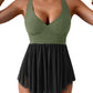 🏖️Summer Hot Sale 60% OFF🌼Women's One Piece Swim Dress Swimsuit Tummy Control Mesh Swimdress