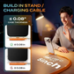 🔋Last Day Only £ 6.99⚡Fast Charging Adapter with 360° Foldable Phone Stand – 2-in-1 USB Charger