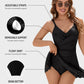 V-Neck Tummy Control Modest Swimdress