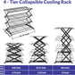 🍪 3/4-Tier Collapsible Cooling Rack – Expand to Bake, Collapse to Save Space!