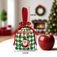 🍎Christmas Velvet Gift Bags, Drawstring Pouches with Handle, Xmas Santa Treat Sacks for Christmas Eve Apple, Candy & Small Gifts