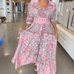🔥2026 New Arrivals: 60% Off for a Limited Time!⏰Women’s Elegant Floral Drawstring Long Dress