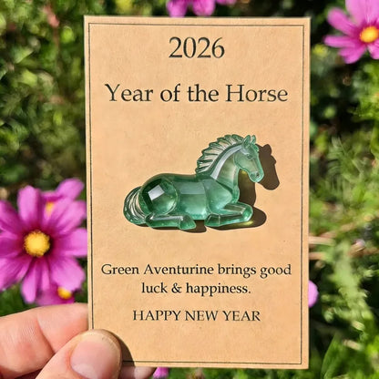 🔥Hot Sale 60% OFF!!⚡50K+ SOLD!✨🔥Lucky Crystal Horse Decoration — A Token of Strength and Fresh Starts (2026)🐎🍀