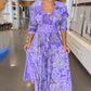 🔥2026 New Arrivals: 60% Off for a Limited Time!⏰Women’s Elegant Floral Drawstring Long Dress
