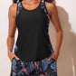 ☀️2026 HOT SALE 49% OFF👙🌸Blouson Tankini Swimsuits for Women Tummy Control Two Piece Bathing Suits with Sporty Pockets Swim Shorts