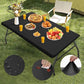Stretch Fabric Table Top Cap Cover – Elastic Edge, Waterproof & Reusable