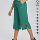 👖 Women's Wide Leg Yoga Capris – High Waisted with Pockets, Quick Dry, Lightweight, UPF 50+ Sun Protection – Loose Comfy for Hiking, Gym, Travel & Outdoor Workout ☀️