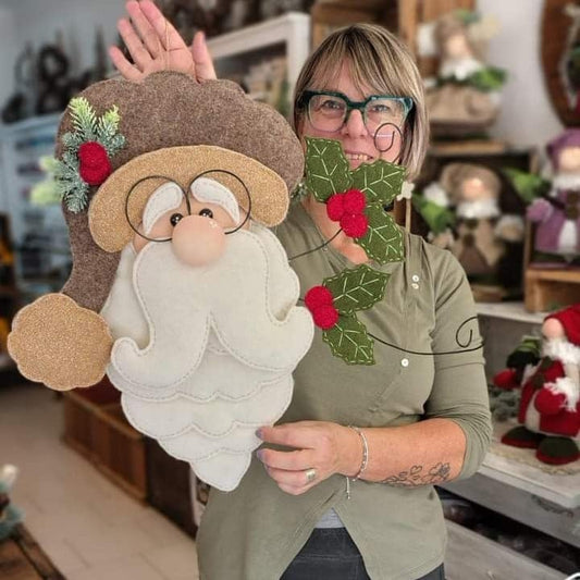 Jolly Felt Santa Ornament Kit