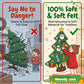 🎅Xmas Hot Sales - 50% OFF!🎄DIY Felt Christmas Tree for Kids – 32 Reusable Ornaments + Fairy Lights