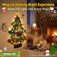 🎅Xmas Hot Sales - 50% OFF!🎄DIY Felt Christmas Tree for Kids – 32 Reusable Ornaments + Fairy Lights