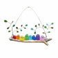 🐦  Colorful Sea Glass Bird Perch: Perfect Gift for Nature Lovers