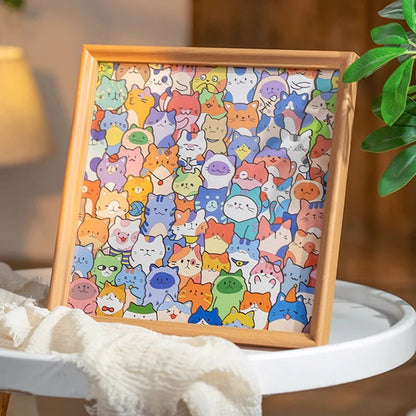 Free Shipping🧩Wooden Coloring Puzzle 🎨With coloring pens