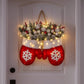 🔥Twinkling Christmas Mitten Wreath with 120 LED Lights & 10H Auto Timer