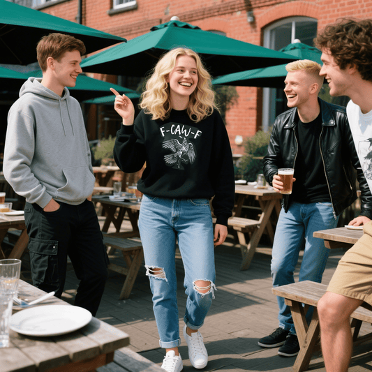 💥Surprise Price: Only £10.99!!🖤🐦‍⬛Humorous Crow Graphic T-Shirt – Say It With a Caw!