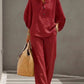 🔥 49% OFF🔥Women's Batwing Sleeve Linen Cotton Two-Piece Set – Casual Shirt & Wide Leg Pants Outfit