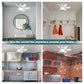 🔥SUMMER SALE - 49% OFF🔥 Bright Cool Ceiling Socket Fan & Light with Remote