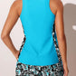 ☀️2026 HOT SALE 49% OFF👙🌸Blouson Tankini Swimsuits for Women Tummy Control Two Piece Bathing Suits with Sporty Pockets Swim Shorts