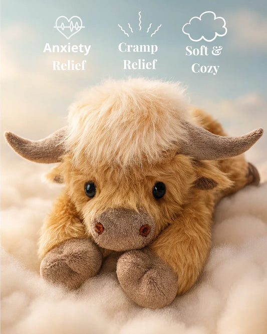 🎁Last Day Promotion 49% OFF✨Cute Cartoon Highland Cow Cuddly Toy