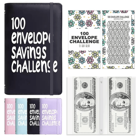 🏆NEW YEAR SALE 60% OFF🖤📘100 Envelope Savings Challenge Book – Simple & Stress-Free