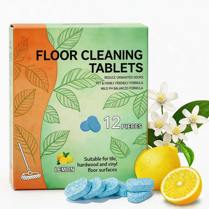 🔥Last Day-Buy 1 Get 1 Free!🎁50K+ SOLD! Almost Gone ⭐Efficient Floor Cleaning Tablets: Multi-Surface Solution (Lemon Scent)