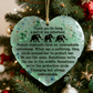 🔥Last Day 50% OFF -🎁🐘Heartfelt Elephant Sisterhood Keepsake - Ceramic Heart Ornament