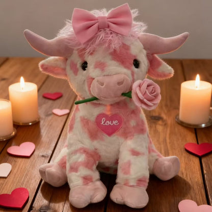 🎁Last Day Promotion 60% OFF🐮Adorable Pink Highland Cow Plush