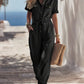 ⏳LAST DAY SALE 50% OFF!!💕Casual Short-sleeved Cotton Jumpsuit