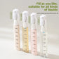 4-in-1 Portable Cosmetic Shampoo Dispenser Storage Bottle