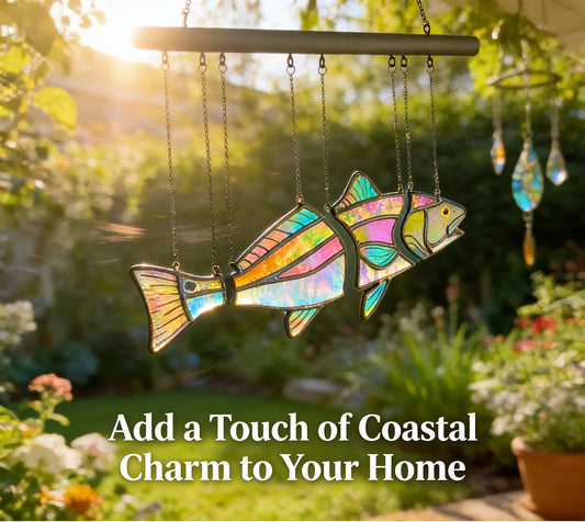 ✨🌞2026 Spring Special Offer 49% OFF🐟Handcrafted Stained Glass Red Drum - The Illusion of Swimming