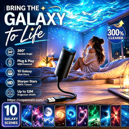 🥳2026 HOT SALE🥳💞50K+ SOLD!🌸Plug-and-Play HD Galaxy & Ocean Projector Night Light🥳50,000+ Happy Users