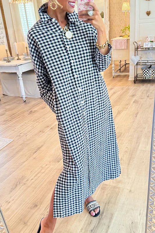 🔥Last Day Promotion 60% OFF🔥💥 Seersucker Gingham Maxi Dress (Buy 2 Free Shipping)