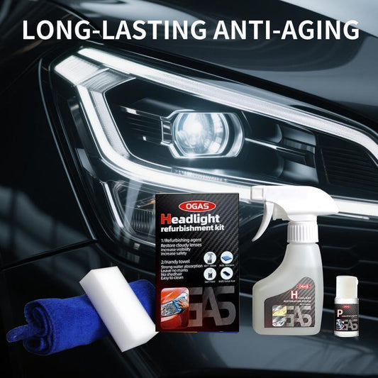 🚘Automotive Headlamp Restoration Fluid Kit🔥