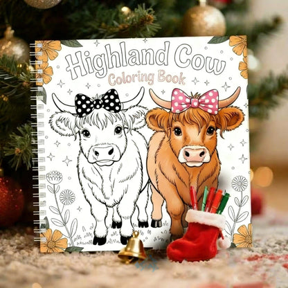 ⚡Black Friday Sales 🐮Highland Cow Coloring Book
