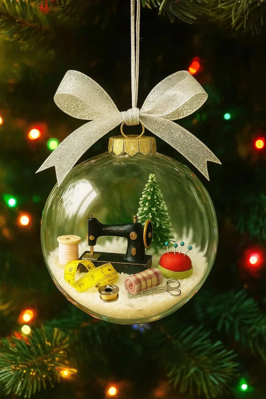 🔥LAST DAY SALE 60% OFF!!💥🎁Holiday Sewing Snow Globe Ornament🎄