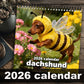 🎄Christmas Sale 50% OFF🌟🐶2026 Dachshund Wall Calendar – Cute Sausage Dog 12-Month Planner for Dog Lovers