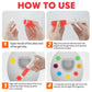 42 Flowers! 3-Tubes Toilet Gel Stamp Box Deodorizing Bathroom Freshener