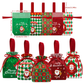 🍎Christmas Velvet Gift Bags, Drawstring Pouches with Handle, Xmas Santa Treat Sacks for Christmas Eve Apple, Candy & Small Gifts
