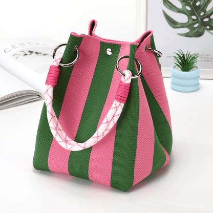 🔥LAST DAY 49% OFF ☀️🛍️Boho Woven Bucket Bag for Women, Handmade Crochet Shoulder Bag