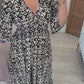 ⏳LAST DAY SALE ONLY￡13.99!!🌿💃Bohemian Casual Print V-Neck Waist Wrap Long Dress